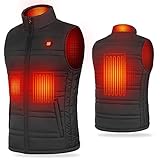 UNBON Chaleco Calefactable Hombre Mujer, Chaleco Calentador Eléctrico USB con 4 Zonas...
