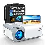 WiMiUS Proyector 5G WiFi Bluetooth Proyector, 9800 lúmenes, Full HD 1080P, compatible con...