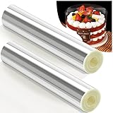 2PCS rollo acetato repostería 30cm, rollo lámina para bordes de tartas, rollo de acetato...
