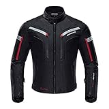Zyxformis Chaqueta de moto impermeables,Motocicleta Chaquetas a prueba de viento Equipo de...