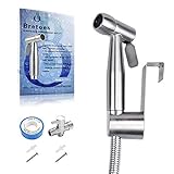 BERKET - Espray para inodoro de acero inoxidable para bidé y bidé – pulverizador para...