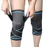 MILAIUN Rodilleras Menisco Y Ligamento, 2 Pack Rodilleras Crossfit para Hombres y...