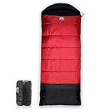 IVEQRR Bolsa de Dormir Compacta de Plumón Frío 0° Hombres, Mujeres y Ninos -3...