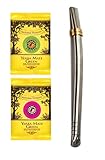 Mate Green Yerba Mate y Bombilla, Plata, 14 cm
