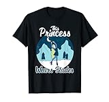 Divertido este estudiante de patinaje sobre hielo princesa Camiseta