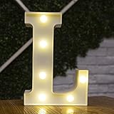 BESCH Letra Luminosas mayúscula Decorativas de Plástico 22cm (L) para decoración del...