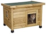 Kerbl Rustica - Casa para Gatos (57 x 45 x 43 cm)