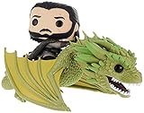 Funko POP Rides: Game of Thrones-Jon Snow w/Rhaegal Ducati Figura coleccionable,...