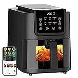 CHEFREE Freidora sin Aceite 5L AFW01, Air Fryer con Ventana de Visualización, Pantalla...