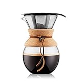 Bodum - 11571-109 - Pour Over - Cafetera de Goteo con Filtro Permanente - 1.0 l