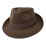 Borges & Scott B&S Premium Doyle – Sombrero de lágrima Fedora - 100% Fieltro de Lana -...