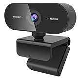 Guijiyi Cámara Web Full HD,Webcam para PC,USB Plug and Play,con Micrófono con Reducción...