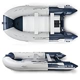 Bote inflable de aluminio NOARD I Longitud 3,60 m I Fácil de montar y desmontar, perfecto...