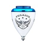 Trompos Space Pegasus - Peonza con diseño de pegaso, modelo de punta fija, 3 colores...