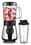 Moulinex Blend&Go LM1B1D - Batidora de vaso de 300 W, batidora smoothie con jarra de...