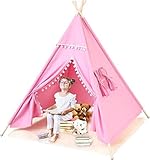 Tipi Tienda de campaña para niños Tippi Lindo diseño de algodón para niños con estera...