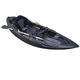 Cambridge Kayaks ES, Zander Negro Solo Kayak DE Pesca Y Paseo, RIGIDO,