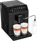 Krups Evidence Eco Design EA897B - Cafetera superautomática 15 bares, 8 programas café,...