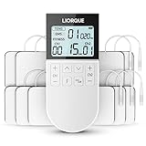 LIORQUE Electroestimulador Muscular, Electroestimulador TENS/EMS/FITNESS 3 en 1, 50 Modos,...
