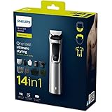 Philips Multigroom Serie 7000, Recortadora 14 en 1 para Barba, Pelo y Cuerpo con...