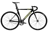 FabricBike Aero - Bicicleta Fixed, Fixie, Single Speed, Cuadro de Aluminio y Horquilla de...