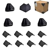 YouU 50 Piezas Caja de Cartón Protectores de Esquinas Negro 50 Piezas Protección de...