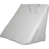 Sanatex Cojín de cuña para cama y sofá, cojín antireflujo para adultos con funda...