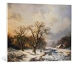 kunst für alle Cuadro en lienzo: Barend Cornelisz Koekkoek Winterlandschaft mit...