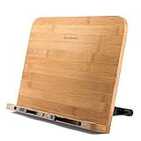 Readaeer Soporte de Libro para Lectura, Bambú Natural, Elige para los lectores