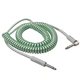 Rayzm Cable de Guitarra bobinado,Cable de Instrumento de 5 Metros en Espiral para...