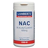 Lamberts Nac N-Acetil Cisteina 600Mg, Blanco, 60 Unidades, 80 Gramos