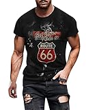 ALEYHA Mens Short Sleeve Summer Print T-Shirt Mens Men's 3D T-Shirt Printed Graphic Short...