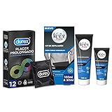 Durex Preservativos Placer Prolongado con Efecto Retardante, 12 condones, + Veet Men Kit...