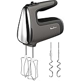 Moulinex Batidora Powermix Silence HM650 - Batidora mano amasadora y varillas para amasar...
