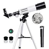 Misilmp Telescopio Astronómico, Telescopio para Niños Zoom 360/50 mm 90X HD Telescopio...