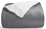 WAVVE Manta Sherpa Franela Reversible para Cama 90, Manta Polar para Sofá, Manta...