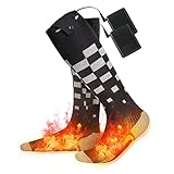 Calcetines calefactables para mujer y hombre MUSCCCM 5000MAH, con batería eléctrica,...