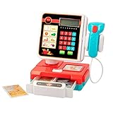 HOGAR Y MAS Caja REGISTRADORA Juguete ROJA con Sonido Y Luces