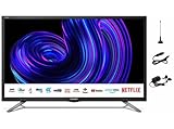 Sharp 1T-C24EE2KF2UBM Televisor LED Inteligente de 24 Pulgadas, 12V/24V, para Caravana,...