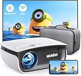 Proyector WiFi Bluetooth, WiMiUS 7000 Lúmenes Proyector WiFi Bluetooth Soporta 1080P Full...