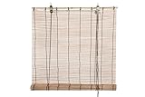 HERSIG - Estor Bambu Marron Claro | Persianas Enrollables Exterior e Interior de 80 x...