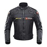 BORLENI Chaqueta de moto a prueba de viento motocicleta armadura de equipo de protección...