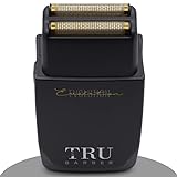 TRU BARBER - Shaver Foil Evolution 9000 rpm, Gold Titanium Foil, Afeitadora Profesional...