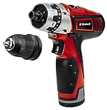 Einhell Destornillador inalámbrico a batería - TC-CD 12 Li .12V, 1.3Ah, 20Nm. Parada...