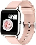 Popglory Reloj Inteligente Mujer Presión Arterial DIY Esferas Ritmo Cardíaco Oxígeno...