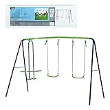 Aktive 54080 - Columpio jardín exterior para niños, Columpio infantil, Columpio doble,...
