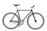 WOO HOO BIKES - CLASSIC BLACK 19' - Bicicleta de engranaje fijo, Fixie, Track Bike (19')