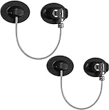 2 Pcs Bloqueo de frigorífico,Seguridad de Refrigerador Cerradura de la Puerta del...