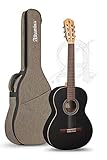 Pack Guitarra Alhambra Black Satin Plus + Funda (Sin electrificar)
