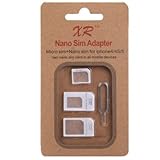 Adaptador 4 en 1 Nano SIM A SIM, Nano SIM a Micro SIM, Micro SIM a SIM + Herramienta Llave...